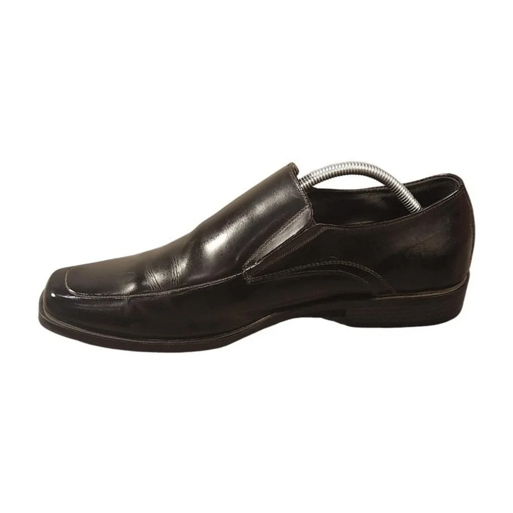 Stacy Adams Shoes‎ Mens Size 10.5 Black Leather Slip On Dress Oxford Formal